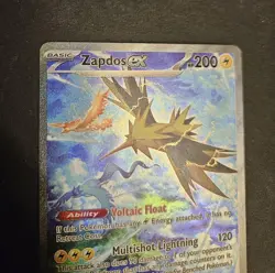 Zapdos ex 202/165 Sv: Scarlet & Violet 151 SIR Holo Pokemon Card 151 NM - Image 3