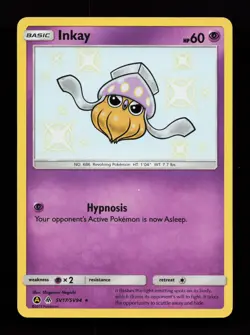 Inkay SV17/SV94 Shiny Holo Rare Hidden Fates: Shiny Vault Pokemon Card - Image 1
