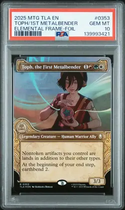 2025 MTG AVATAR: THE LAST AIRBENDER #0353 TOPH, THE FIRST METALBENDER PSA 10 - Image 1