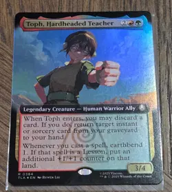 MTG Magic Avatar -Toph, Hardheaded Teacher -R0384 -Extended -NM -FOIL! 👀 - Image 1