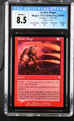 URZA'S RAGE Invasion Foil Rare CGC 8.5 MTG [Nostalgium] - Image 1