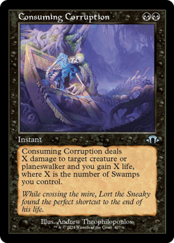 Consuming Corruption (Retro Frame) Modern Horizons 3 MH3 MTG LP - Image 1