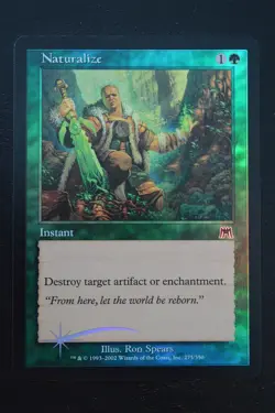 Magic The Gathering MTG NATURALIZE FOIL Onslaught LP Lightly Played - Image 1