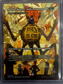 MTG Master Weaver, Web Protector Arasta of the Endless Web Borderless Regular - Image 1