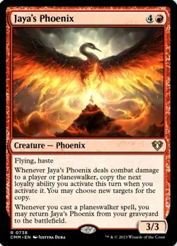 X 1 Jaya's Phoenix NM-M Commander Masters CMM 738 MTG Magic The Gathering - Image 1