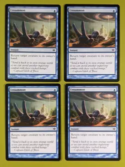 Unsummon x4 Conflux 4x Playset Magic the Gathering MTG - Image 1