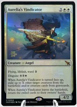 Aurelia's Vindicator 0004 Foil Prerelease Promo Murders at Karlov Manor MTG NM - Image 1