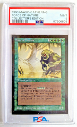 MTG CE Force of Nature PSA GRADE 9 - Image 1