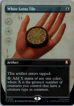 White Lotus Tile (Borderless) M Avatar: The Last Airbender 330 NM Foil Magic - Image 1