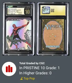 Magic Heroic Intervention (Borderless) 0034 Marvel Universe FOIL CGC Pristine 10 - Image 3