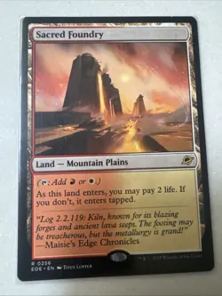 x1 Sacred Foundry EOE Edge of Eternities MTG 256 M/NM 1x - Image 1