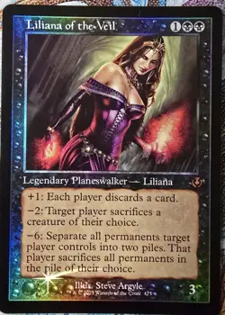 Liliana of the Veil (Retro Frame) Innistrad Remastered Foil, MTG, #475 - Image 1