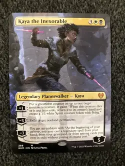 Magic The Gathering MTG - Kaya the Inexorable (Borderless) - Kaldheim - Image 1