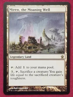 Magic The Gathering SAVIORS OF KAMIGAWA MIREN THE MOANING WELL land card MTG - Image 1