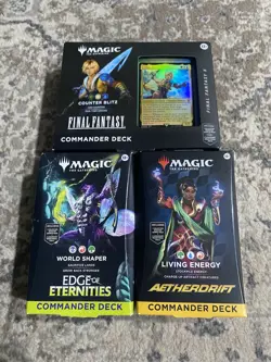 MTG Magic the Gathering Commander Deck Lot - Image 1
