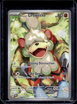 2024 Pokemon SV Twilight Masquerade TWM EN Hisuian Growlithe #181/167 - Image 1