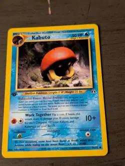 💫Pokemon TCG - Kabuto -Common - Neo Discovery - 56/75 - 1st Edition💫 - Image 1