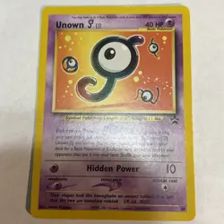 Unown J - 38 Black Star Promo Pokemon - LP dd - Image 1