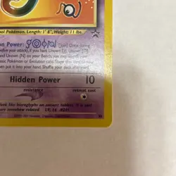 Unown J - 38 Black Star Promo Pokemon - LP dd - Image 2