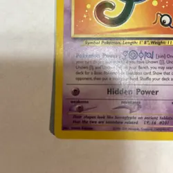 Unown J - 38 Black Star Promo Pokemon - LP dd - Image 3
