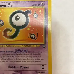 Unown J - 38 Black Star Promo Pokemon - LP dd - Image 4