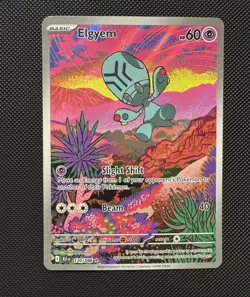 Pokemon TCG Elgyem 120/086 Scarlet & Violet Black Bolt Illustration Rare Holo NM - Image 1