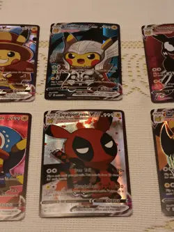 6Pikachu Pokemon Card Holo GX VSTAR VMAX GX EX Cosplay Art - Image 3