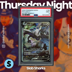 2022 POKEMON SWORD & SHIELD SILVER TEMPEST #186/195 LUGIA V ALT ART PSA 9 - Image 1