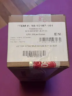 Pokemon DESTINED RIVALS TCG SV10 Booster Box Sealed Case with 6X Booster Boxes - Image 1