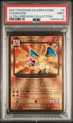 2021 POKEMON CELEBRATIONS ULTRA-PREMIUM COLLECTION #4 CHARIZARD PSA 9 - Image 1