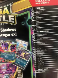 Pokemon Mega Battle Deck Mega Gengar EX TCG CGC In Hand US - Image 5