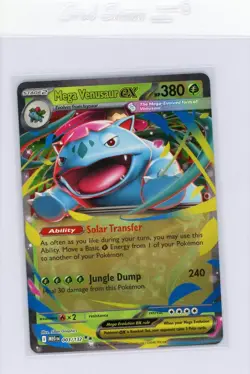 Pokemon TCG Mega Venusaur ex 003/132 Double Rare Mega Evolution English NM - Image 1