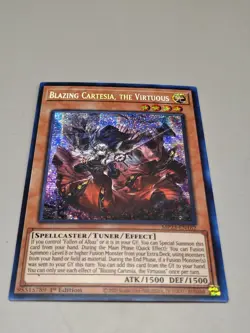 Yugioh! Blazing Cartesia, the Virtuous - MP23-EN162 - Prismatic Secret Rare - NM - Image 1