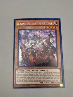 Yugioh! Blazing Cartesia, the Virtuous - MP23-EN162 - Prismatic Secret Rare - NM - Image 2