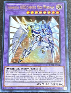 Elemental Hero Shining Neos Wingman - POTE-EN041 Unlimited (Ultra Rare) LP - Image 1