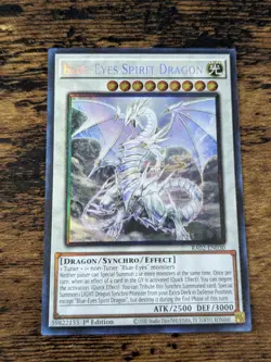 YU-GI-OH BLUE EYES SPIRIT DRAGON COLLECTORS RARE RA02 NM - Image 1