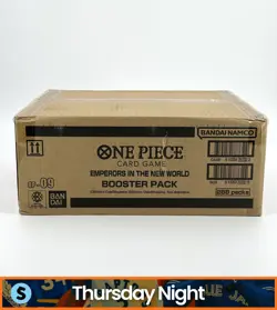 ONE PIECE TCG EMPERORS IN THE NEW WORLD ENGLISH OP-09 SEALED BOOSTER BOX CASE - Image 1