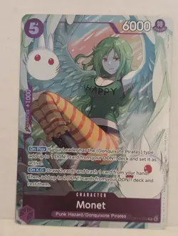 One Piece! Monet OP14-074 R - Azure Sea's Seven - Dash Pack Promo - NM/Mint - Image 1