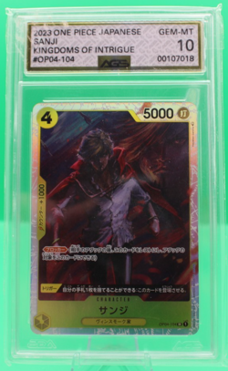 2023 ONE PIECE JAPANESE KINGDOM CONSPIRACIES OP04-104SR BGS 9.5 SANJI SR - Image 1