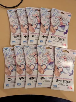 One Piece OP-05 Awakening of the New Era Sleeved Booster Packs- Lot of 10 - Image 1