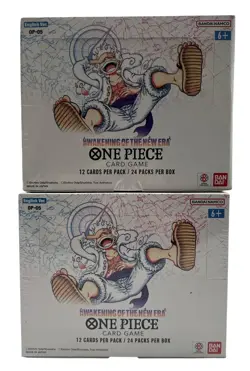 Lot of (2) One Piece English OP-05 Awakening of the New Era Booster Box Sealed - Image 1