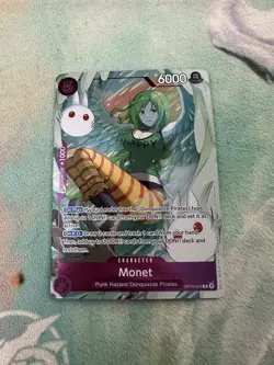 Monet (Dash Pack) OP14-074 The Azure Sea's Seven Foil BAN DAI ONE PIECE 14 WIFU - Image 1