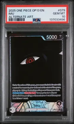 2025 ONE PIECE OP13-CARRYING ON HIS WILL ALTERNATE ART #079 IMU PSA 10 - Image 1