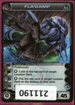 (211190) FLA'GAMP 55/30/35/45/45 (0 Max Stats) Super Rare 1st Edit Chaotic Card - Image 1