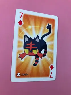 Litten pokemon Playing Poker Card pokeball Nintendo Japanese Very Rare - Image 2