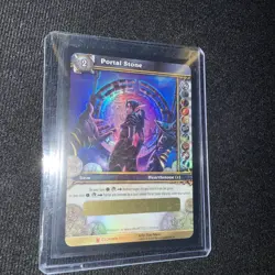 World Of Warcraft WoW TCG Portal Stone Unscratched And Unredeemed Loot Card - Image 1
