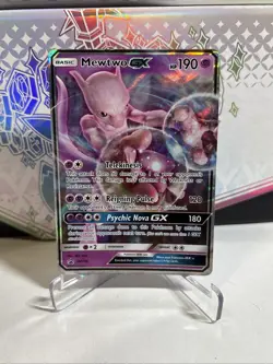 Mewtwo GX - SM196 - Pokemon Sun & Moon Promo Ultra Rare Card NM - Image 1