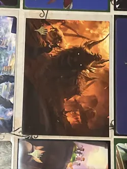 Final Fantasy MTG Gold Stamped Error Card Lot Corners Not Cut On Stamped Card - Image 2