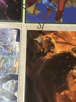 Final Fantasy MTG Gold Stamped Error Card Lot Corners Not Cut On Stamped Card - Image 3