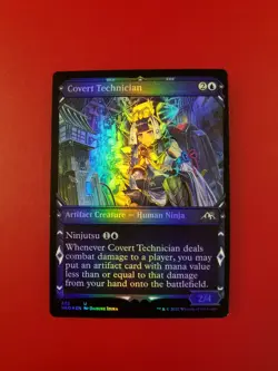 1x Covert Technician | FOIL Showcase | Kamigawa Neon Dynasty | MTG Magic Cards - Image 3